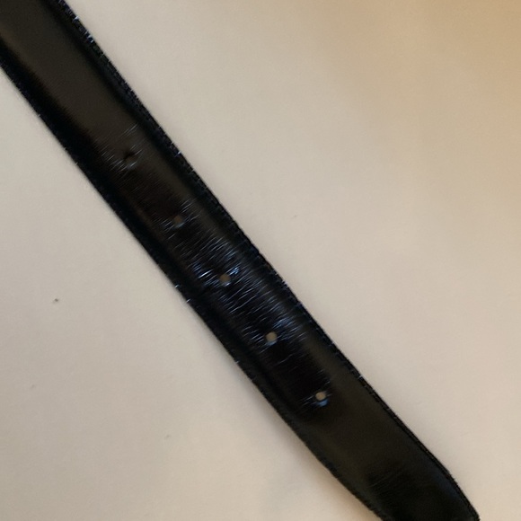 Men’s Black bonded leather belt in very good condition size 38 - Picture 2 of 3